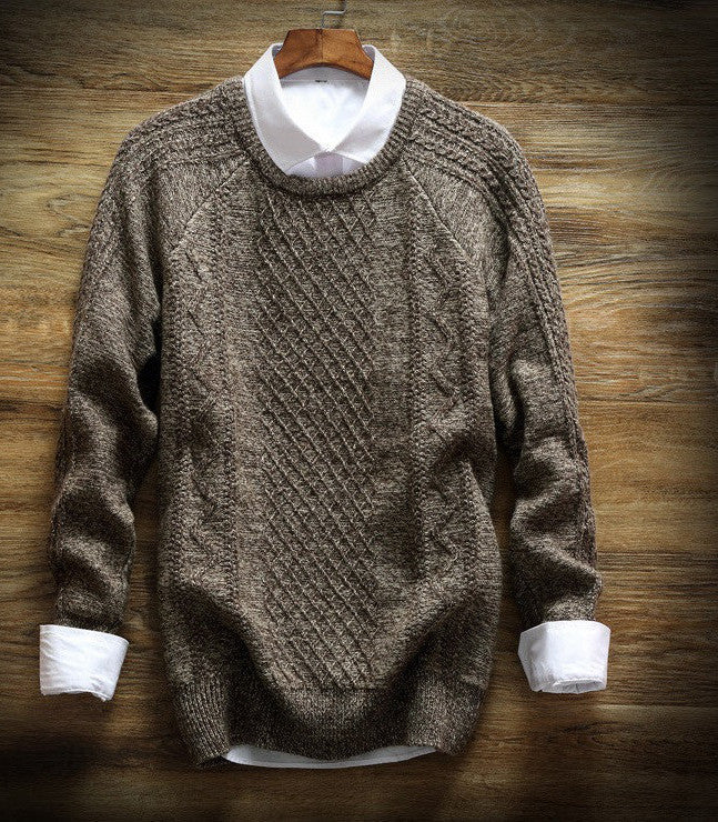 Autumn Winter Brand Men Sweaters Cashmere Wool Pullovers Knitting Thick Warm Designer Slim Fit Casual Knitted Man Knitwear - CelebritystyleFashion.com.au online clothing shop australia