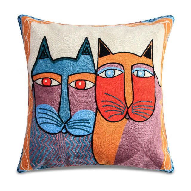 Embroidery Pillowcase Cushions Covers Picasso Decorative Throw Pillows Covers for Sofa Car Abstract Pillowcase