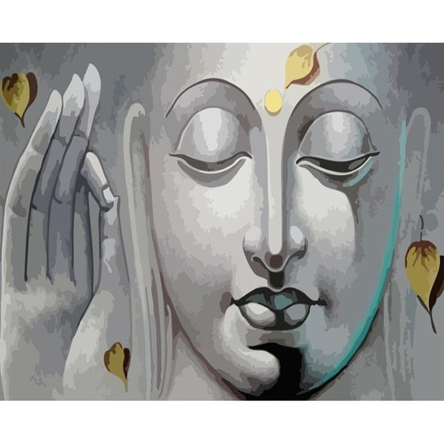 buddha pictures canvas art painting diy oil paint by numbers custom paint by numbers set wall decor seven wall arts