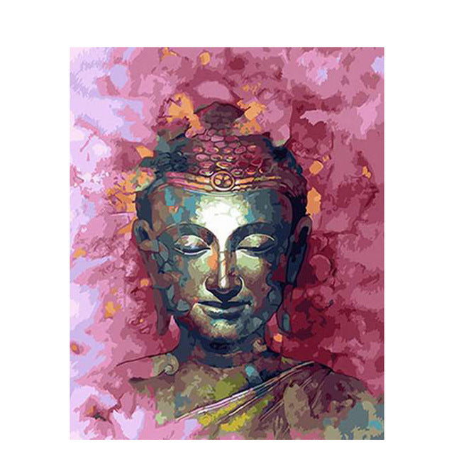 buddha pictures canvas art painting diy oil paint by numbers custom paint by numbers set wall decor seven wall arts