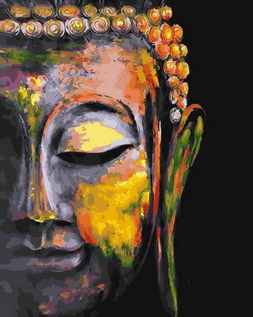 buddha pictures canvas art painting diy oil paint by numbers custom paint by numbers set wall decor seven wall arts