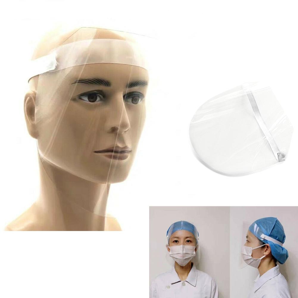 Transparent Protective Face Shield Protection Available