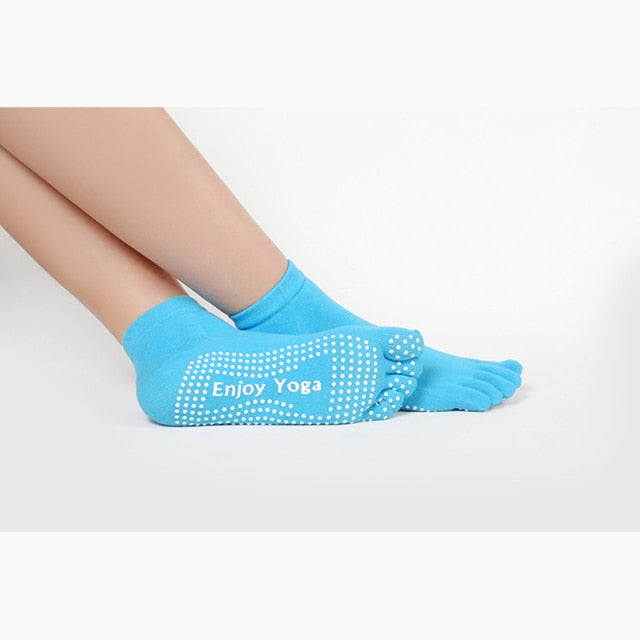 Colorful Women Yoga Socks Non-Slip Ladies Dance Socks Cotton Healthy Sports Five-toed Socks-Dollar Bargains Online Shopping Australia