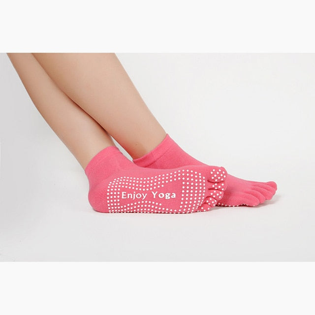 Colorful Women Yoga Socks Non-Slip Ladies Dance Socks Cotton Healthy Sports Five-toed Socks-Dollar Bargains Online Shopping Australia
