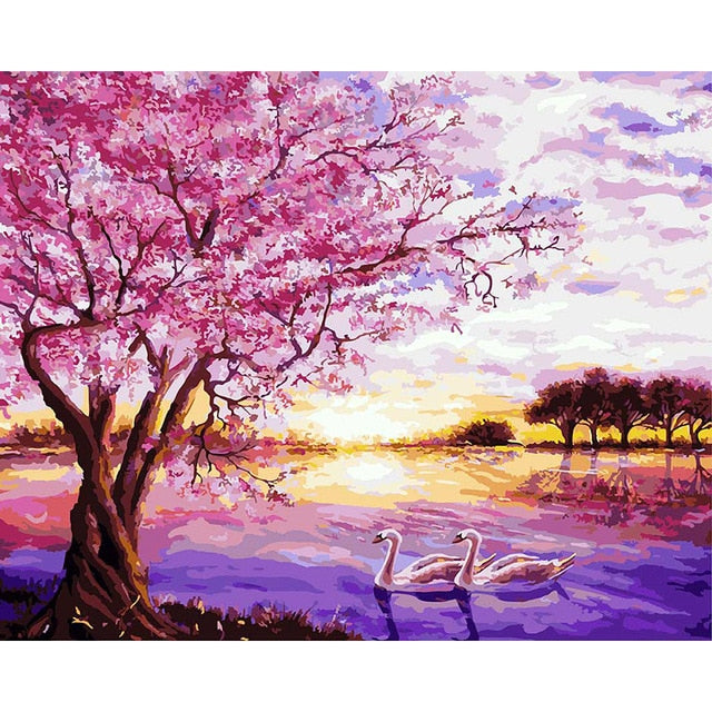 DIY Painting By Numbers Picture Colouring Zero Basis HandPainted Oil Painting Unique Gift Home Decor-Dollar Bargains Online Shopping Australia