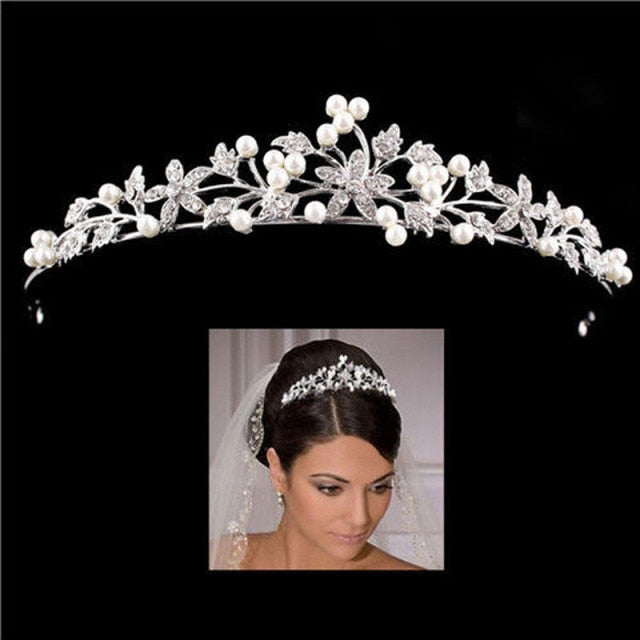Gorgeous Crystal Bridal Tiara Crown Bride Headbands Women Girl Headpiece Prom Hair Ornaments Wedding Head Jewelry Accessories-Dollar Bargains Online Shopping Australia
