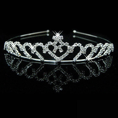 Princess Wedding Bridal Bridesmaid Tiara Crown Headband Girls Crystal Rhinestone Jewelry hair Accessories Bride Head Ornament-Dollar Bargains Online Shopping Australia