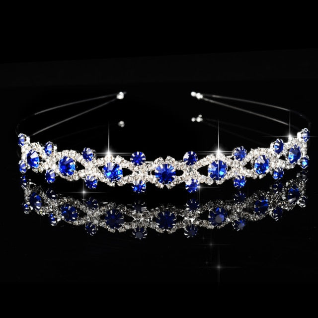 Princess Wedding Bridal Bridesmaid Tiara Crown Headband Girls Crystal Rhinestone Jewelry hair Accessories Bride Head Ornament-Dollar Bargains Online Shopping Australia