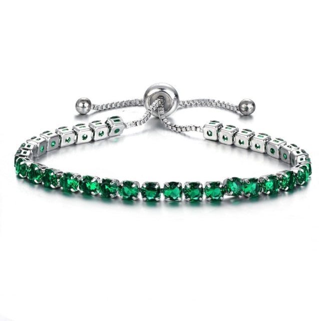 Cubic Zirconia Tennis Bracelets Iced Out Chain Crystal Wedding Bracelet For Women Men Gold Silver Color Bracelet-Dollar Bargains Online Shopping Australia