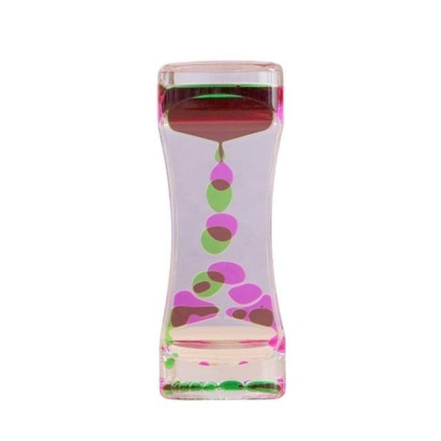 Liquid Timer visual sensory toy autism sedation special Hourglasses Liquid Motion needs Oil Floating Glass Visual Timer-Dollar Bargains Online Shopping Australia