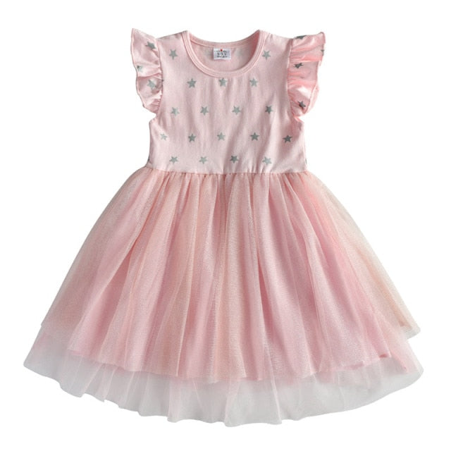 Girls Perform Dress Children Princess Tutu Dress Toddlers Summer Prom Dresses Kids Birthday Party School Casual Clothes-Dollar Bargains Online Shopping Australia