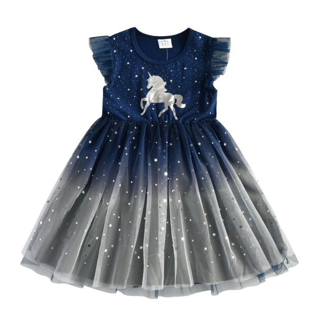 Girls Perform Dress Children Princess Tutu Dress Toddlers Summer Prom Dresses Kids Birthday Party School Casual Clothes-Dollar Bargains Online Shopping Australia