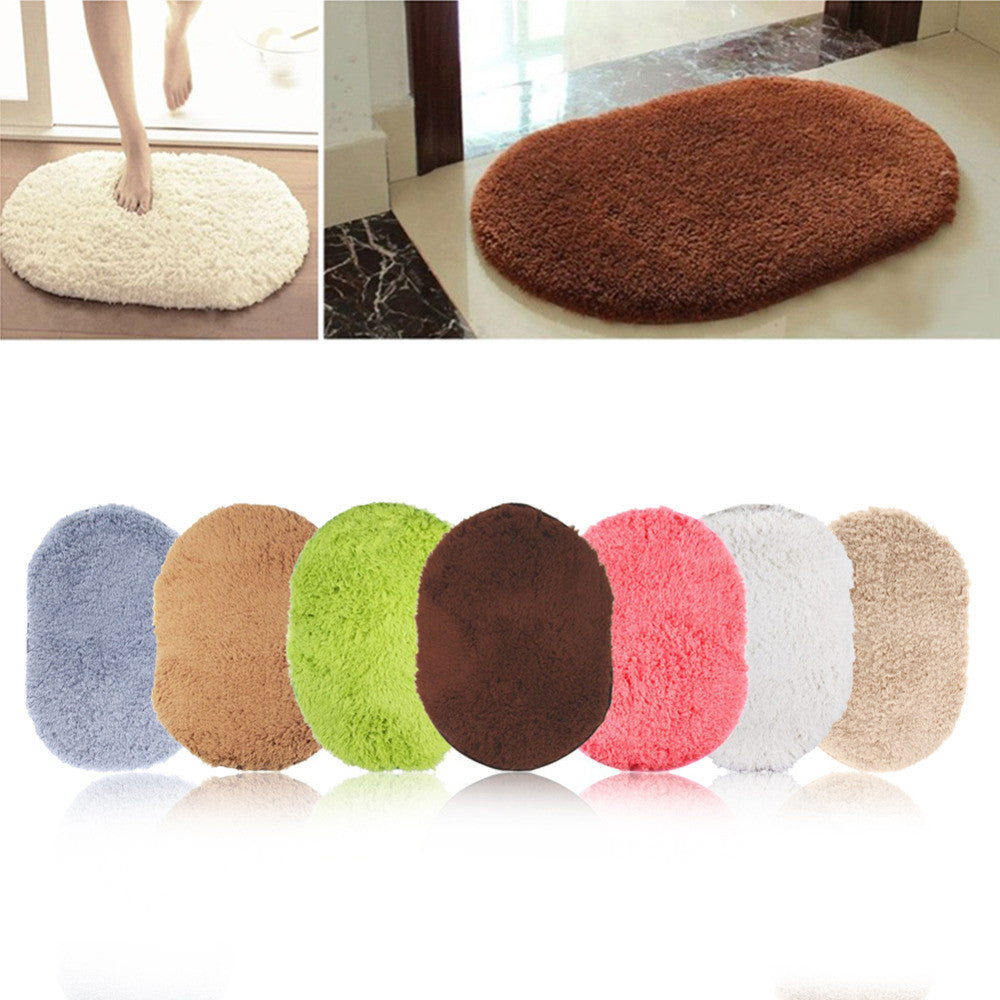 360 Rotatable of Super Magic Slip-Resistant Pad Room Oval Carpet Floor mats 40*60CM