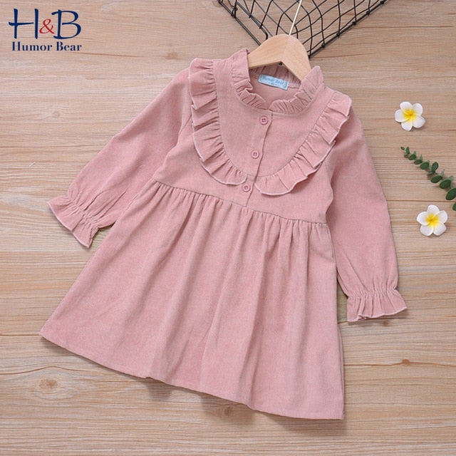 Girls Dress New  Casual Long Sleeves lace Mesh Kids Dresses For Girl Autumn Clothing Princess Party Dress