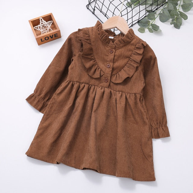 Girls Dress New  Casual Long Sleeves lace Mesh Kids Dresses For Girl Autumn Clothing Princess Party Dress