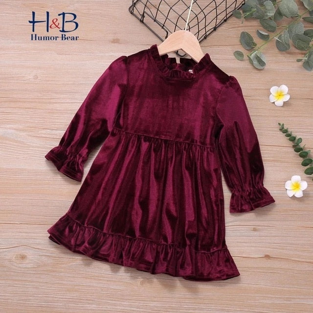 Girls Dress New  Casual Long Sleeves lace Mesh Kids Dresses For Girl Autumn Clothing Princess Party Dress