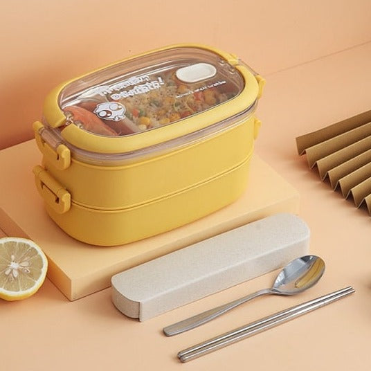 Stainless Steel Insulated Lunch Box Student School Multi-Layer Lunch Box Tableware Bento Food Container Storage Breakfast Boxes-Dollar Bargains Online Shopping Australia