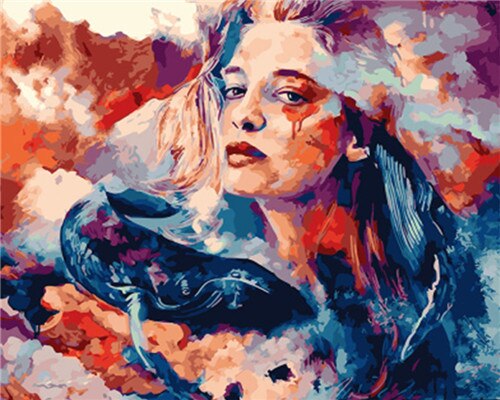 Animals DIY Painting By Numbers Hand Painted Oil Painting Canvas Colouring Unique Gift Home Decor