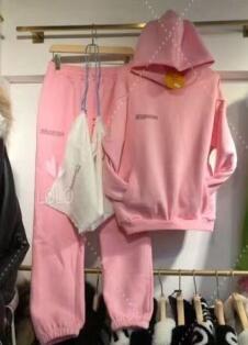 Solid Cotton Hooded Sweatshirts Hoodies Track Pants Joggers Women Tracksuits Two Piece Sets Sweatpants Sweatsuits Spring Female-Dollar Bargains Online Shopping Australia