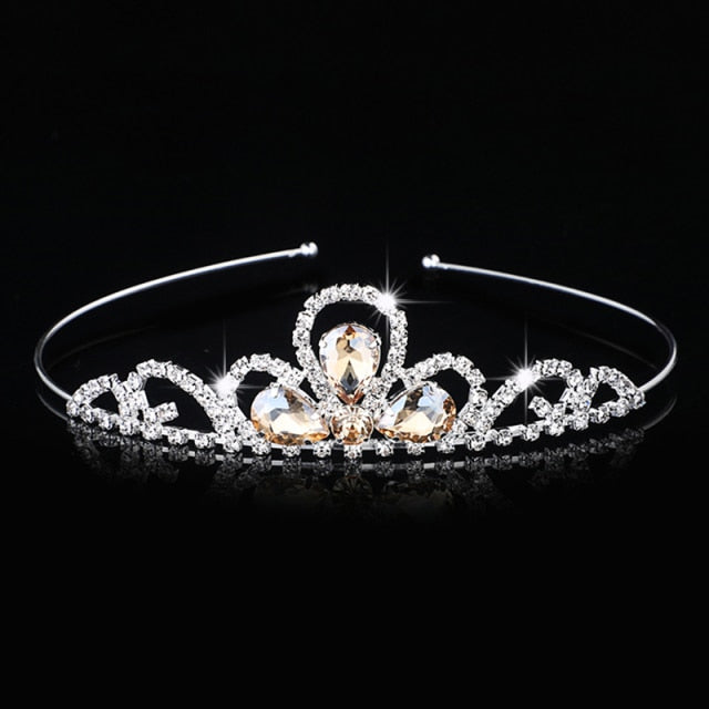 Kids Princess Crystal Tiaras and Crowns Children Girls Headband Bridal Wedding Hair Accessories Jewelry Tiaras-Dollar Bargains Online Shopping Australia
