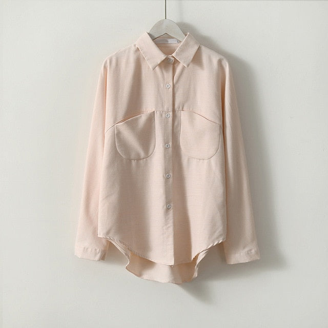 Women Summer Blouse Korean Long Sleeve Womens Tops And Blouses Vintage Women Shirts Blusas Roupa Feminina Tops-Dollar Bargains Online Shopping Australia