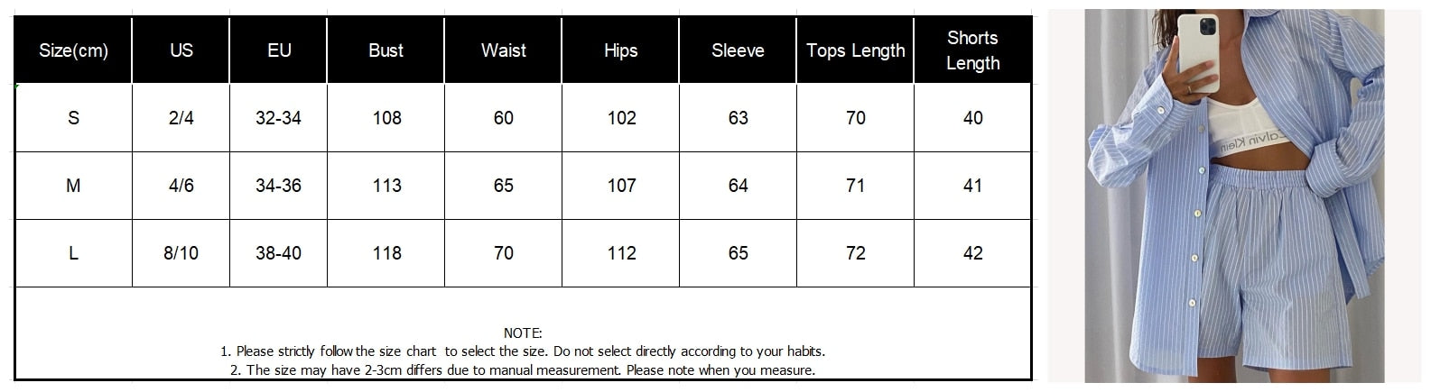 Loung Wear Tracksuit Women Shorts Set Stripe Long Sleeve Shirt Tops And Loose High Waisted Mini Shorts Two Piece Set 2021-Dollar Bargains Online Shopping Australia
