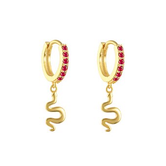 925 Sterling Silver Rose Red Crystal Series Stud Earrings For Women Cubic Zirconia Jeweled Butterfly Flower Ear Stud Gift-Dollar Bargains Online Shopping Australia