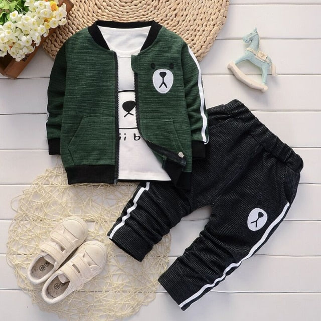 Baby Boy Sports Suit Clothing Sets Kids Floral Clothes For Birthday Formal Outfits Suit Fashion Tops Shirt + Pants 3pcs