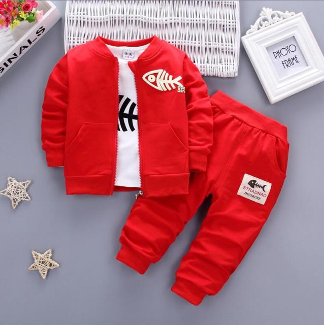 Baby Boy Sports Suit Clothing Sets Kids Floral Clothes For Birthday Formal Outfits Suit Fashion Tops Shirt + Pants 3pcs