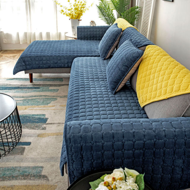 Thicken Plush Sofa Cover European Universal Sofa Towel Cover Slip Resistant Couch Cover Sofa Towel for Living Room Decor