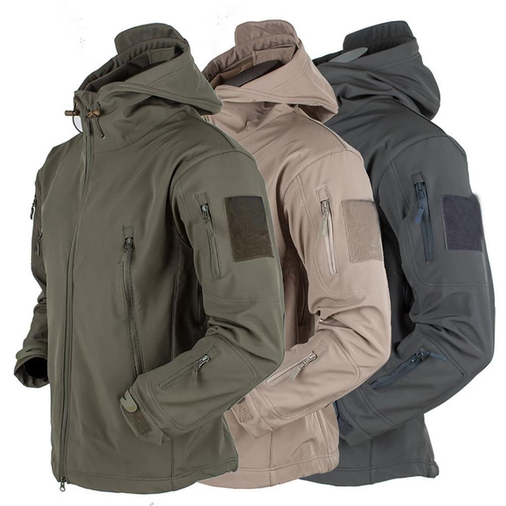 Men's jacket Outdoor Soft Shell Fleece Men's And Women's Windproof Waterproof Breathable And Thermal Three In One Youth Hooded-Dollar Bargains Online Shopping Australia