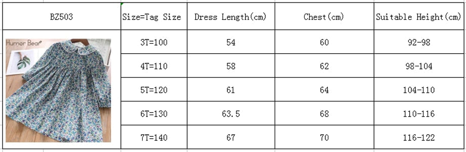 Children Clothing Dress New Lovely  Princess Dress Printing Flowers Kids Dresses Girls Dress