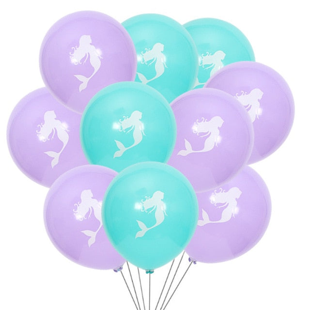 Little Mermaid Party Balloons baby girl pink birthday party decor kids toy Supplies Sea Summer Beach Shells Helium Balloons-Dollar Bargains Online Shopping Australia