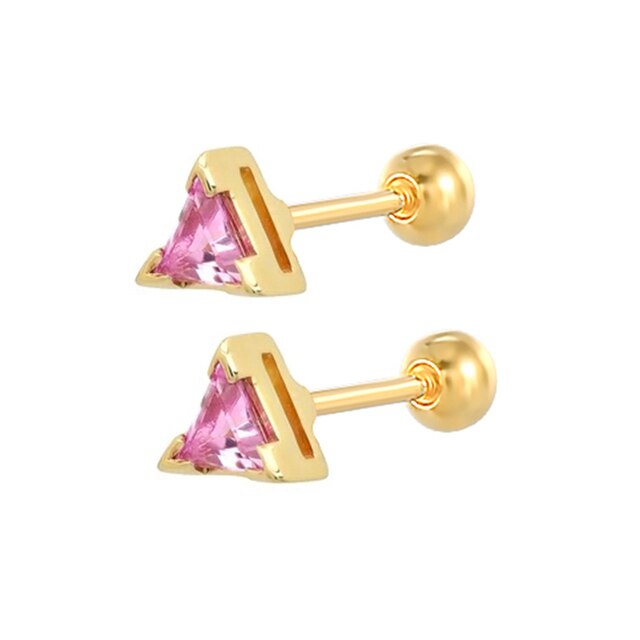925 Sterling Silver Pink Zircon CZ Series Stud Earrings Crystal Sakura Flower Cross Bee Ear Stud Jewelry For Women Girls-Dollar Bargains Online Shopping Australia