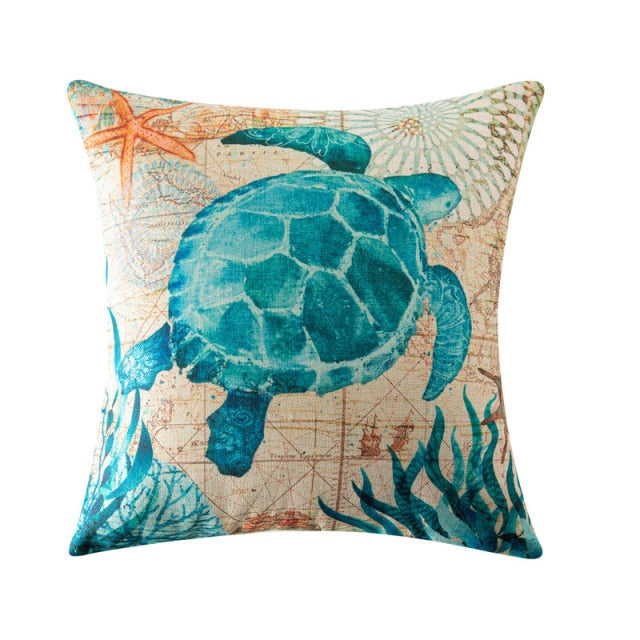 Cushion Covers Pillows Bed Cotton Line Flower Bird Printed Throw Pillow Cases Home Decor Sofa Chair Seat