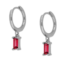 925 Sterling Silver Rose Red Crystal Series Stud Earrings For Women Cubic Zirconia Jeweled Butterfly Flower Ear Stud Gift-Dollar Bargains Online Shopping Australia