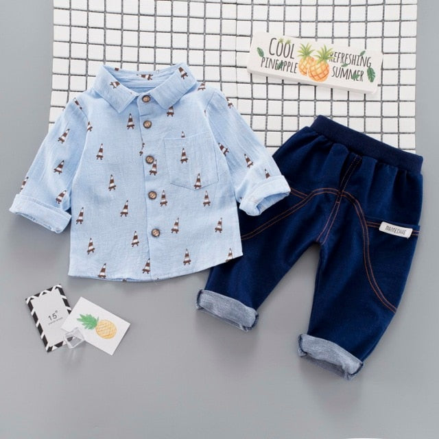 Toddler Boy Clothes Sets Shirts + Pants Kids Dresses for Boys Kids Clothes Boys Clothing Set Baby