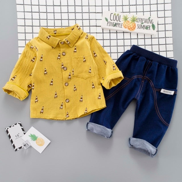 Toddler Boy Clothes Sets Shirts + Pants Kids Dresses for Boys Kids Clothes Boys Clothing Set Baby
