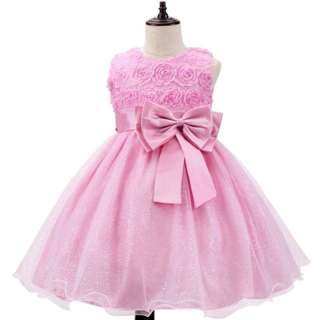 Christmas Children Dress Pearls Princess Dress Flower Girls Wedding Dress Kids Dresses 3-10 Years Halloween Girls Party Dress