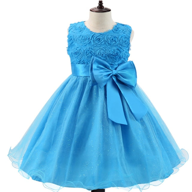 Christmas Children Dress Pearls Princess Dress Flower Girls Wedding Dress Kids Dresses 3-10 Years Halloween Girls Party Dress