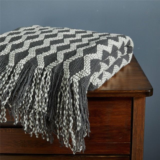 Pink Knitted Blanket Sofa Bed Home Decorative Bed Thread Blankets Sofa Office Nap Throw Blankets Soft Towel Bed Plaid Tapestry