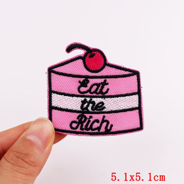 Mushroom Applique Embroidered Patches On Kids Clothes DIY Iron On Patches Cartoon Patches For Clothing Stickers Animal Badges