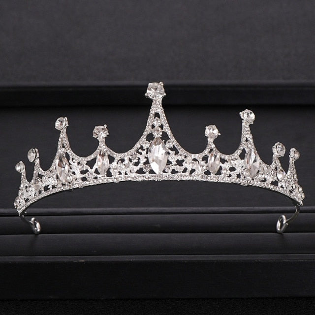 Wedding Crown Hair Jewelry Bridal Hair Accessories Women Baroque Crown Rhinestones Crystal Tiaras Bride QueenParty Crowns Gift-Dollar Bargains Online Shopping Australia