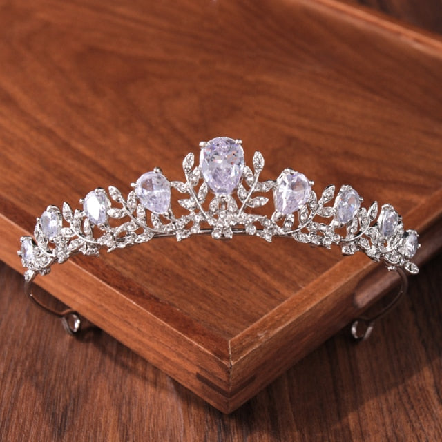 Bridal Tiara Hair Crown Wedding Hair Accessories For Women Silver Color Crown For Bridal Crowns And Tiara Women Accessories Gift-Dollar Bargains Online Shopping Australia