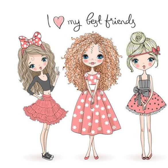 Cartoon Girl Applique Iron-On Transfers For Clothing Stickers Fashion Butterfly Thermal Heat Transfer For Kids Clothes