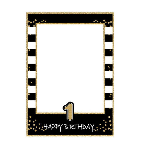 Birthday Photo Booth Frame Kids Adult Birthday Party Decoration Paper Happy Birthday Photo Props Frame-Dollar Bargains Online Shopping Australia