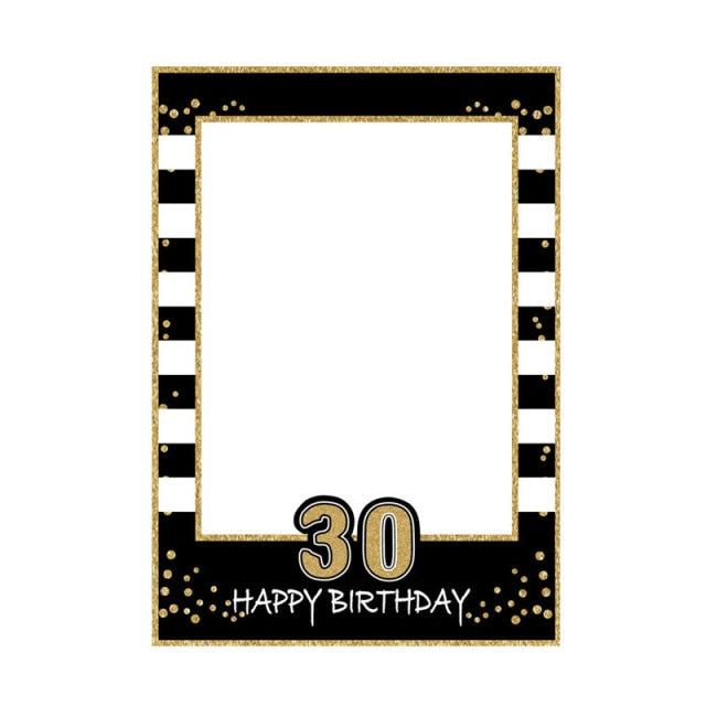Birthday Photo Booth Frame Kids Adult Birthday Party Decoration Paper Happy Birthday Photo Props Frame-Dollar Bargains Online Shopping Australia