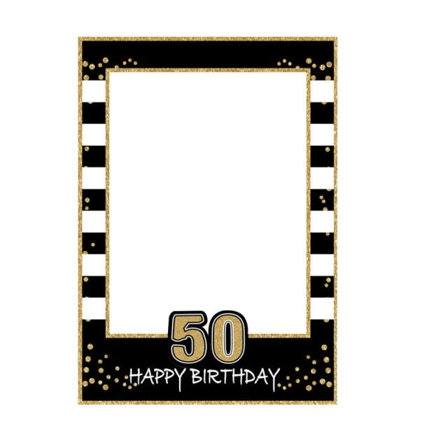 Birthday Photo Booth Frame Kids Adult Birthday Party Decoration Paper Happy Birthday Photo Props Frame-Dollar Bargains Online Shopping Australia