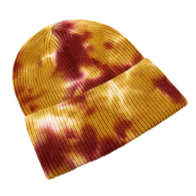 Personalized Tie dye Girl Rabbit fur Knitted Embroidery Custom Name Fashion Hat for Women Winter Warm wool Gorros Female Man-Dollar Bargains Online Shopping Australia