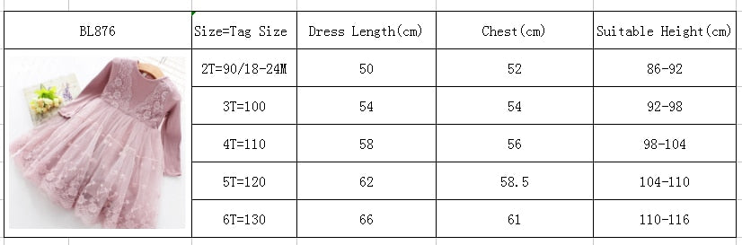 Girls Dress New  Casual Long Sleeves lace Mesh Kids Dresses For Girl Autumn Clothing Princess Party Dress